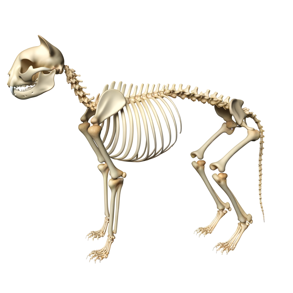 Cat skeleton
